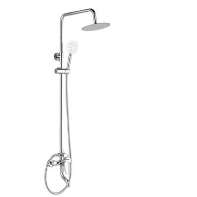 China Without Slide Bar Shower Set Wall Mounted Brass Tap Bathroom Taps Brass Kits Rain Rainfall Showerset Mixer Faucet Set Douche Set Shower for sale