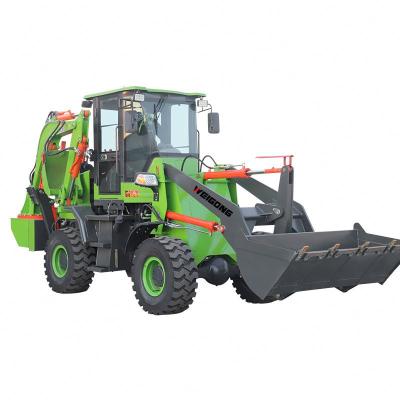 China Farms Land Moving Machinery 4 Wheel Small Mini Backhoe Loader Towable Loader Is Construction Equipment As Excavator for sale