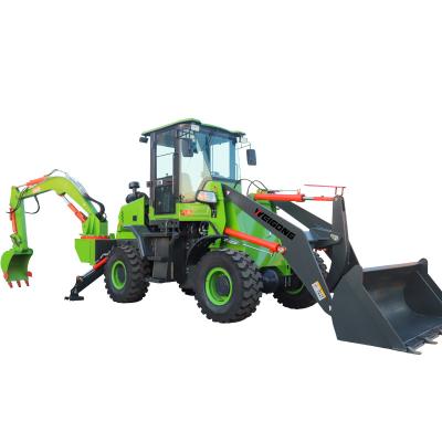 China Building Material Stores Mini Small Tractor Articulated Towable Backhoe Loader, Excavator Loader Small Mini Garden Backhoe Wheel Loader Front Digger for sale