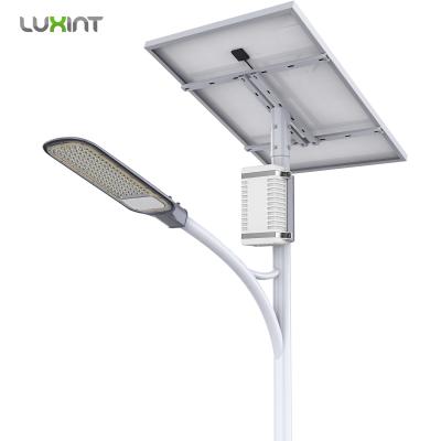 China HIGHWAY 80W 100W IP65 Intelligent Integrated All In One Solar Led Street Light Outdoor Lighting Solar Street Light for sale