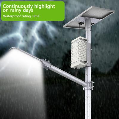 China ROAD High Power Ip65 Waterproof Outdoor Street Light 80W 100W 150W All In One Integrated Led Solar Street Light for sale