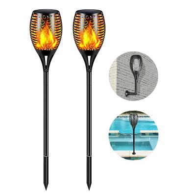 China Outdoor Garden Height Quality Dancing Flame Light LED Solar Power Garden Lawn Stake Light for sale