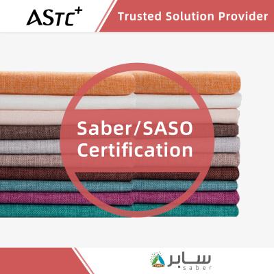 China Export of textile products to saudi arabia / saber certificate / saso ASTC certificate for sale