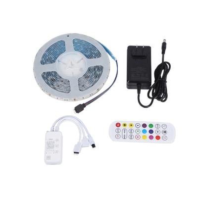 China LANDSCAPE DC12V 5050 RGBW Waterproof IP65 App Control Wireless Color Changing Smart Led Strip Light for sale