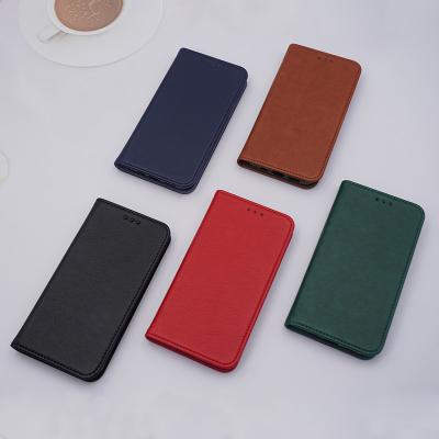 China Hot Selling Good Quality Leather Magnet Flip Wallet Anti-fall Case For Samsung S20 A22 S21 For iPhone12 Pro Max PUleather Phone Case for sale