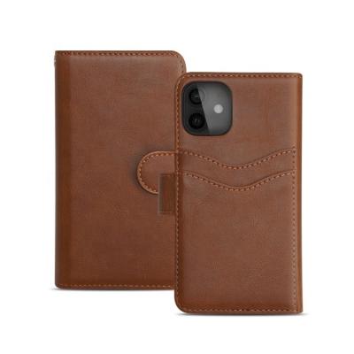 China Detachable PU Leather Mobile Phone Case Horse Pattern Crazy Magnetic Wallet Leather Shockproof Flip Leather Case With Card Slot for sale