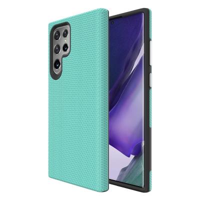 China New Arrival Shockproof Triangle Pattern 2 In 1 Phone Case Certificated Strong Shockproof Phone Cover FOR SAMSUNG LG V50 Pixel S21 S22 Ultra for sale