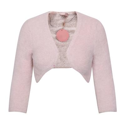 China Anti-wrinkle polyamide fleece cardigans ladies sleeve long short cardigan sweater for woman for sale