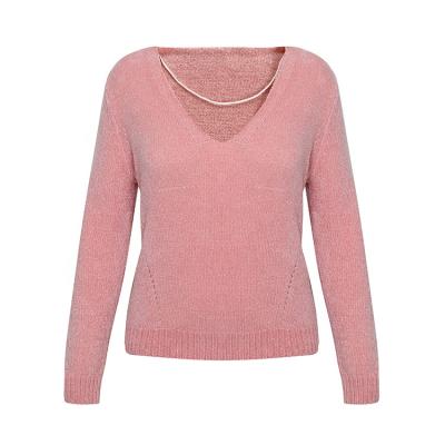 China anti wrinkle autumn custom women s korean women sweater knit chenille sweater for sale