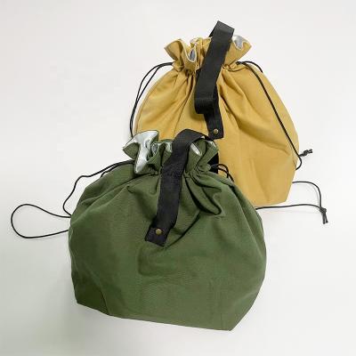 China New Style Strain Strap Heat Insulation Industrial Insulated Canvas Picnic Lunch Bag Portable Simple Meal Bag for sale