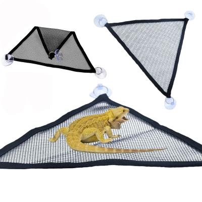 China Viable Hammock for Reptiles, Bearded Dragon Triangular Habitat Lounger Bridge Decor for Climbing, Suitable for Iguanas, Anoles, Geckos for sale