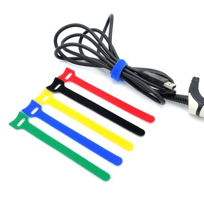 China Sustainable Premium Cable Tie Band Compatible Shape And Binding Use Hook And Loop Strap for sale