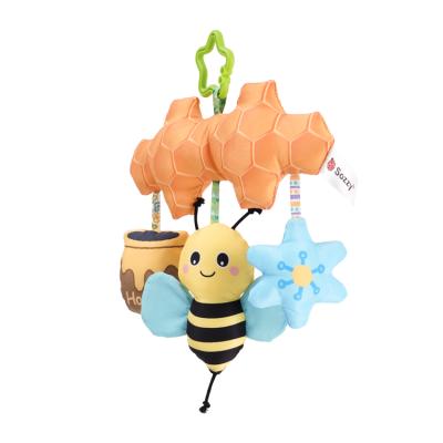 China Walker Toy Parent-Child Interactive Bee Stroller Soft Plush Animal Toy Good Quality Baby Educational Eco-friendly Baby Material for sale