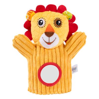 China Eco-Friendly Material Parents Kindergarten Toy Sleeping Story Interactive Plush Hand Puppet for sale