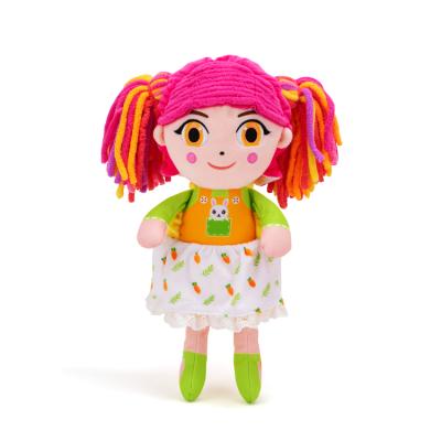 China Quality STUFFED Guaranteed Fun Dress Up Soft Stuffed Girl Puppet Doll Rag Doll Vanilla Plush for sale