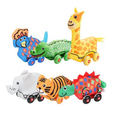 China Hot Sale Toy Car Kids Gift Box Set Eco-friendly Material Baby Car Toy Soft Stuffed Other Toy Vehicle for sale