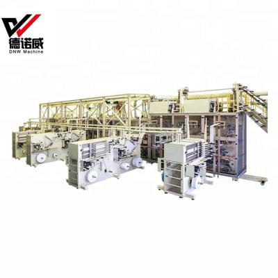 China Dnw-21 Different Design Baby Diaper Making Machine Diaper Production Machine for sale