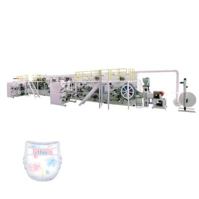 China Dnw-45 Economic Diaper Manufacturing Machine Full Servo Baby Diaper Machinery for sale