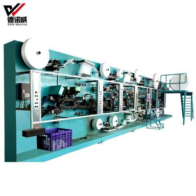 China High Performance Disposable Manual Adult Diaper Machine Customized Comfortable Fitting OEM Full Servo for sale