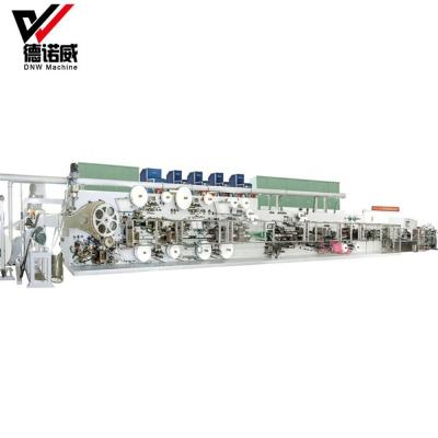 China Semi Servo Design Sanitary Napkin Production Line DNW-14 380V 50HZ for sale