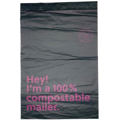 China PLA Plastic Express Bag BIODEGRADABLE Cornstarch Self Adhesive Full Adhesive Packaging Bag for sale