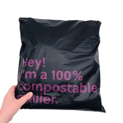 China Eco Friendly Biodegradable Advertisement En13432 Wholesale Clothing 14x19 Compostable Shipping Messenger for sale