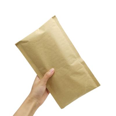 China Courier Eco Friendly Kraft Envelope with Self Mailing Bubble Mailer Biodegradable Seal Cushioning Padded Compostable Bags for sale