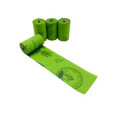 China Custom Biodegradable Viable Eco Friendly Pet Poop Bag 100% Logo Waste Bag Compost Waste Waste Bag With Customized Packaging for sale