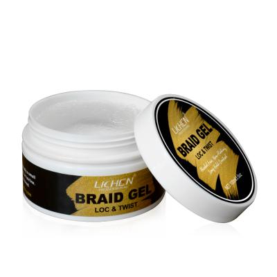 China Extreme Anti Itch African Vegan Braid Hold Super Gel Private Label Styling Jam Location Braiding Hair Gel for sale