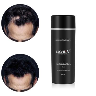 China OEM Men Organic Keratin Hair Fiber Powder Private Label Hair Building Fiber Spray Black Thick Fiber For Hair for sale