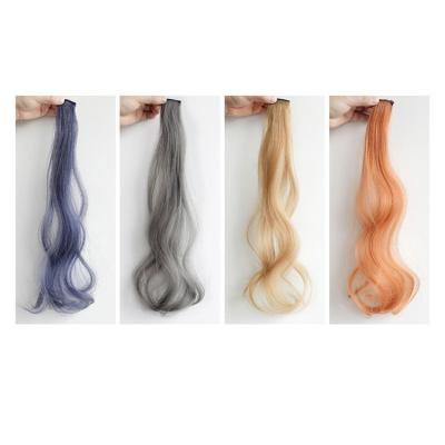 China I-Tip Hair Best Quality Chemical Fiber Color Wig Piece Curls 21 Inch Water Wave Wigs Seamless Clip In Hair Extension for sale