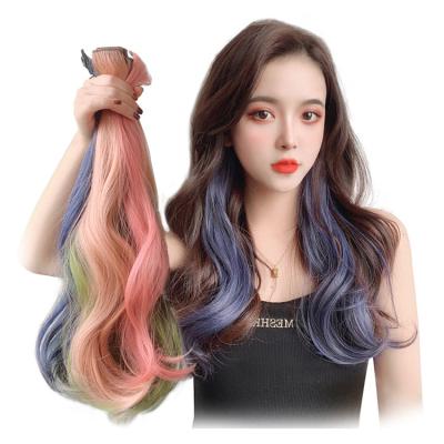 China Customizable I-tip Hair Retouch Face Ear Hanging Dye Curl 21 Inch Synthetic Hair Extensions Hair For Extensions for sale