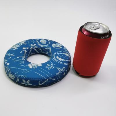 China Summer Swimming Waterproof Party Insulated Neoprene Beer Can Sleeve Floating Cover for sale