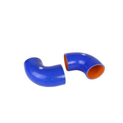 China Silicone Factory Customize High Quality Reinforced Elbow Hose 90 Degree Silicone Hose for sale