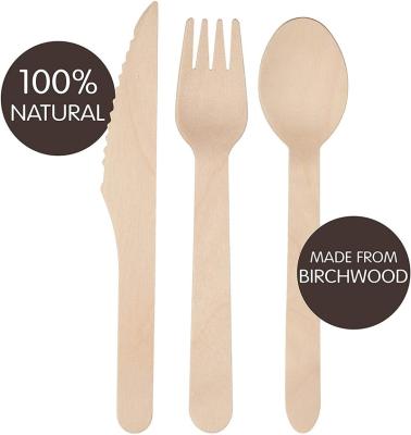 China Composable Wooden Utensils Wholesale Dinnerware Set High Quality Disposable Cutlery Set With Knife Fork Spoon for sale