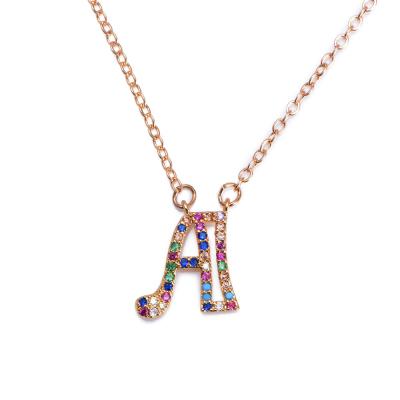 China FASHIONABLE DIY Letter Pendant Necklace Fashion 26 Romantic First Name and Last Name Necklace for sale