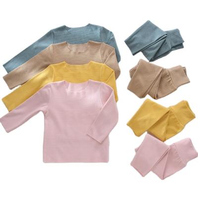 China Autumn Winter Newborn Baby Pajamas Breathable Set Belly Waist Tops Two-Piece Suit Baby Protective Underwear for sale