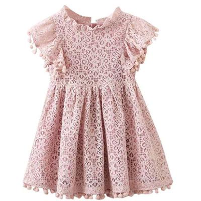 China Hotsale Baby Girl Lace Dress Summer Washable Sleeveless Christmas Kids Ball Gown Kids Dress for sale