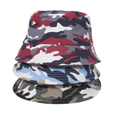 China Camouflage Print Camouflage Sun Hat Tie Dye Summer Men Women Street Fashion Camouflage Outdoor Bucket Hats for sale