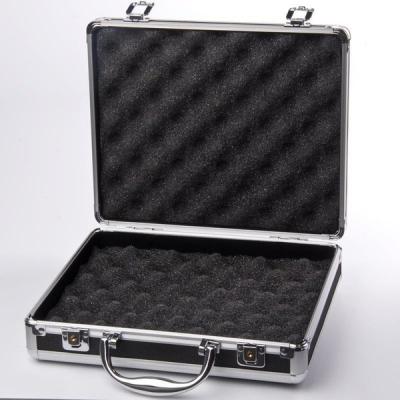 China Aluminum alloy Tactical Hard Pistol Case Gun Case for hunting airsoft with Padded Foam Lining for sale