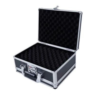 China Aluminum Password Lock Pistol Gun Case Hard Storage Carry Case Hand Safe Box for sale