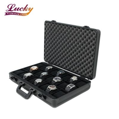 China 24 Slot Watch Box Travel Case - Heavy Duty Plastic Impact Resistant Waterproof for sale