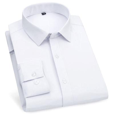 China 2021 Multicolor shirt anti-wrinkle that does not require ironing white men's summer shirt business office long-sleeved evening wear worker for sale