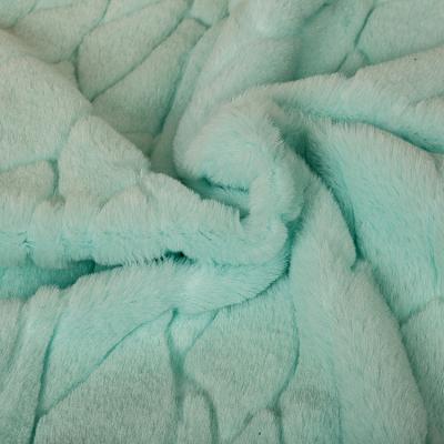 China Garment Fashion High Quality Luxury Faux Rabbit Fur Embossed Fabric For Garment for sale