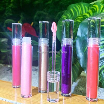 China Waterproof 2021 Vegan and Cruelty Lip Gloss Free Vendors Clear Lip Gloss Private Label for Small Quantity for sale