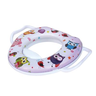 China Plastic Owl Kids Infant Potty Toilet Training With Handles Children Seat Pedestal Pad Pad Ring for sale