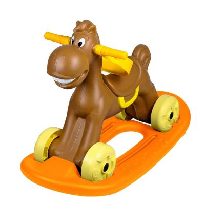 China Ride on Toy Factory Wholesale 2 in 1 Plastic Rocking Horse Walker And Ride On Car for sale