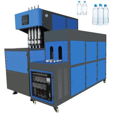 China Bottle Semi Automatic 4 Cavity PET Material Two Step Bottle Blowing Machine Of Plastic Bottle Making Machine for sale