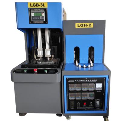 China Semi automatic bottle pet jar plastic bottle machine blow molding machine. for sale