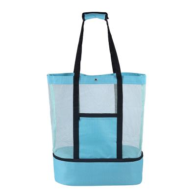 China Promotional Hot Selling Wholesale Shopping Colorful Fashion Beach Handbag Tote Bag With Zipper for sale